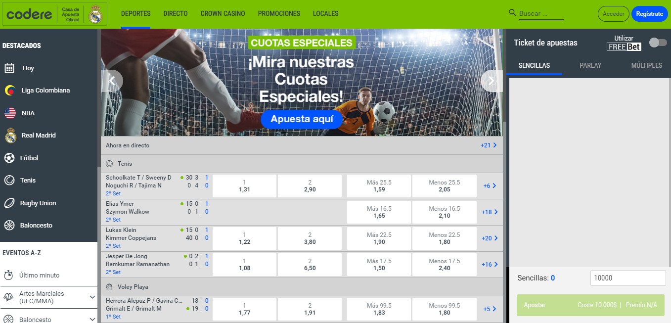 Ventajas exclusivas de apostar con Codere